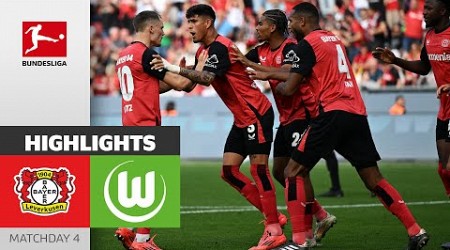 In Leverkusen Style! | Bayer 04 Leverkusen - VfL Wolfsburg 4-3 | Highlights | Matchday 4