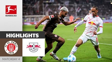 First Point In The Bundesliga ! | FC St. Pauli - RB Leipzig 0-0 | Highlights | Matchday 4