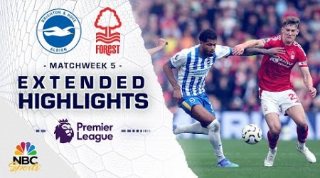 Brighton v. Nottingham Forest | PREMIER LEAGUE HIGHLIGHTS | 9/22/2024 | NBC Sports