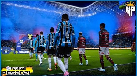 GRÊMIO X FLAMENGO | Brasileirão Série A 2024 ⚽ Gameplay Simulação PES 2021