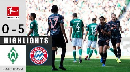 Werder Bremen gegen Bayern München 0 - 5 | Highlights | Bundesliga 2024/25 - 21st September 2024