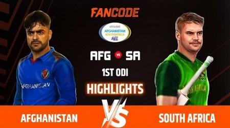 Afghanistan vs South Africa | Afghanistan and South Africa In UAE | 1st ODI | 2024 | Highlights