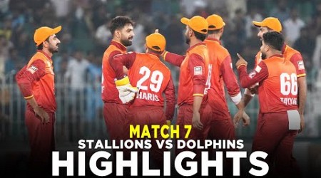 Full Highlights | Stallions vs Dolphins | Match 7 | Bahria Town Champions Cup 2024 | M9A1K