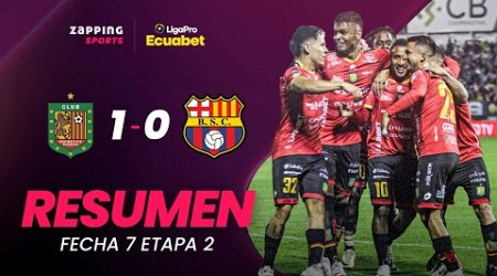 Deportivo Cuenca 1 - 0 Barcelona SC / Resumen Fecha 7 / 2da Etapa / LigaPro Ecuabet