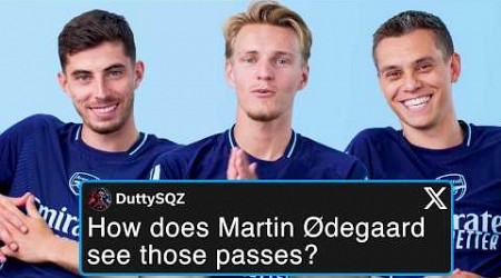 Arsenal’s Kai Havertz, Martin Ødegaard &amp; Leandro Trossard Reply to Fans Online | Actually Us