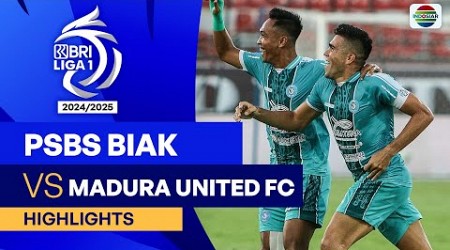 PSBS Biak VS Madura United FC - Highlights | BRI Liga 1 2024/25