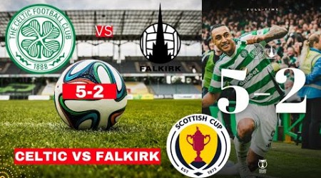 Celtic vs Falkirk 5-2 Live Stream Scottish League Cup Quarter Football Match Score 2024 Highlights