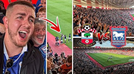 SOUTHAMPTON VS IPSWICH TOWN | 1-1 | 95TH MINUTE EQUALISER SENDS AWAY END ABSOLUTELY MENTAL!!!