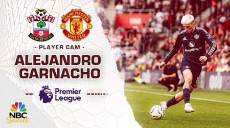 Player Cam: Alejandro Garnacho in Man United&#39;s win v. Southampton | Premier League | NBC Sports