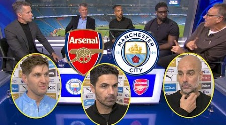 arsenal vs manchester city 2-2 interview Pep Guardiola and Mikel Arteta all reaction