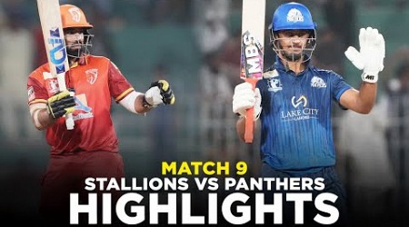 Full Highlights | Stallions vs Panthers | Match 9 | Bahria Town Champions Cup 2024 | M9A1K