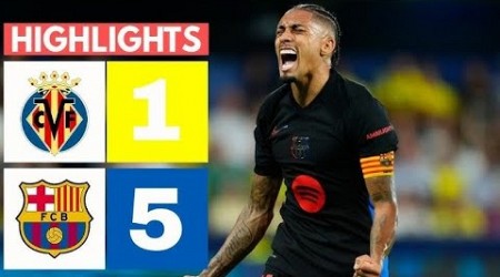 Barcelona vs Villarreal 5 - 1 || Highlights &amp; All Goals|| LaLiga 2024/25