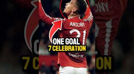 Antony really celebrated 7 different celebration after scoring a penalty☠️