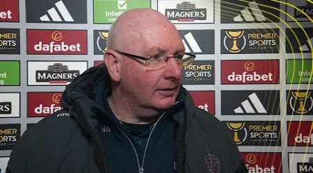 Falkirk manager John McGlynn reflects on Premier Sports Cup loss to Celtic