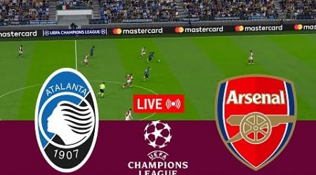 [LIVE] Atalanta vs Arsenal. UEFA Champions League 24/25 Full Match - VideoGame Simulation