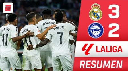 REAL MADRID derrotó 3-2 al ALAVÉS con goles de LUCAS VÁZQUEZ, KYLIAN MBAPPÉ y RODRYGO | La Liga