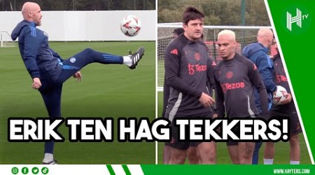 Ten Hag SKILLS &amp; United THRILLS in Europa League training session