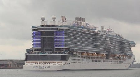 SUN PRINCESS DEPARTS FROM SOUTHAMPTON FOR FLORIDA 23/09/24