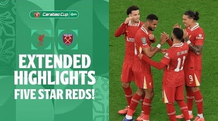 FIVE STAR REDS! | Liverpool v West Ham United extended highlights