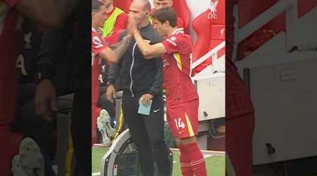 Fede making his Anfield debut ❤️