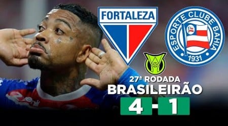 FORTALEZA GOLEIA O BAHIA E SEGUE NA COLA DO LÍDER BOTAFOGO! FORTALEZA 4 x 1 BAHIA | Narração