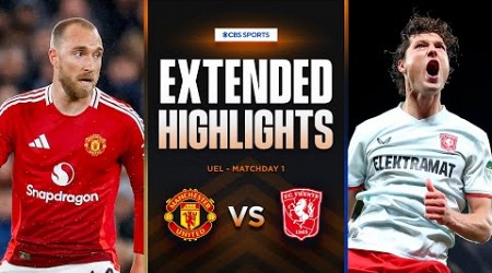 Man. United vs. Twente: Extended Highlights | UEL League Phase MD 1 | CBS Sports Golazo - Europe