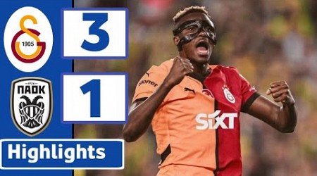 GALATASARAY VS PAOK ( 3 1 ) | HIGHLIGHTS | UEFA EUROPA LEAGUE | ALL GOALS