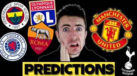 My 24/25 Europa League PREDICTIONS