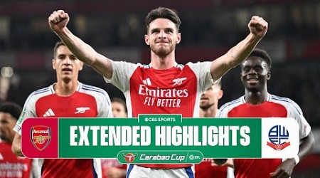 Arsenal vs. Bolton Wanderers: Extended Highlights | Carabao Cup | CBS Sports Golazo