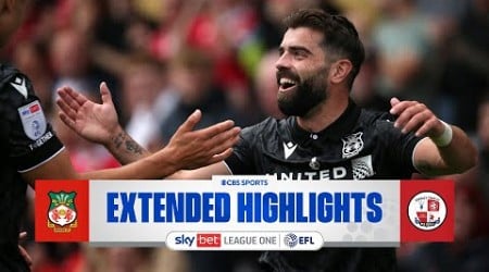 Wrexham vs. Crawley Town: Extended Highlights | EFL League One | CBS Sports Golazo