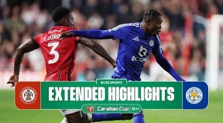 Walsall vs. Leicester City: Extended Highlights | Carabao Cup | CBS Sports Golazo