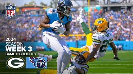 Green Bay Packers Vs. Tennessee Titans Game Highlights | NFL 2024 Week 3