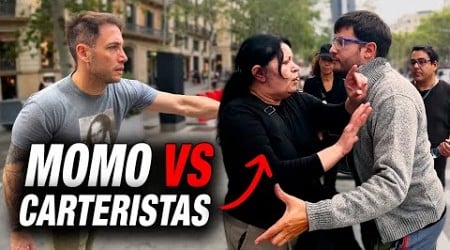 CAZANDO CARTERISTAS con MOMO en el CENTRO de BARCELONA