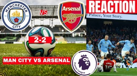 Man City vs Arsenal 2-2 Live Stream Premier League EPL Football Match Score react Highlights Gunner