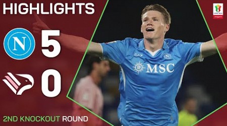 NAPOLI-PALERMO 5-0 | HIGHLIGHTS | McTominay scores for Napoli | Coppa Italia Frecciarossa 2024/25