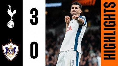 Tottenham Hotspur 3-0 Qarabag // Europa League Highlights // Johnson, Sarr and Solanke goals!