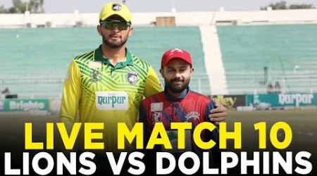 Live | Nurpur Lions vs Engro Dolphins | Match 10 | Bahria Town Champions Cup | M9A1K