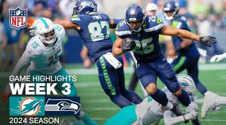 Miami Dolphins vs. Seattle Seahawks | 2024 Week 3 Game Highlights