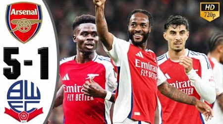 Arsenal vs Bolton 5-1 Highlights &amp; All Goals 2024 HD