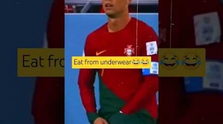 Ronaldo eating from underwear 