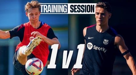 DE JONG vs GAVI face each other HEAD to HEAD. Who wins? | FC Barcelona Training 