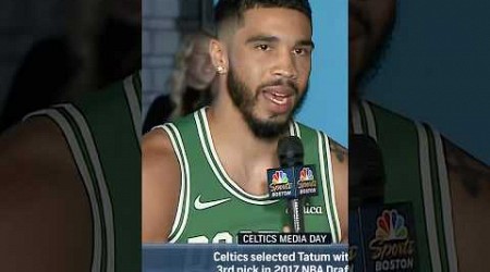 “You haven’t seen the best version of Jayson Tatum” - Tatum at Celtics Media Day! 