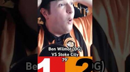 Reaction To Ben Wilmot’s Own Goal VS Stoke City #hcafc #shorts #football #wilmot #goal #reaction