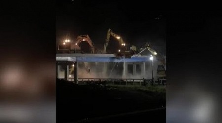 Torrenova, crolla ponte sulla diramazione Roma sud della A1 Milano-Napoli durante i lavori