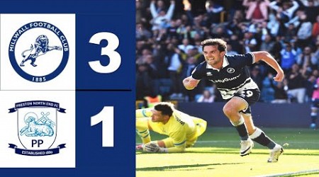 Millwall vs Preston 3-1 Highlights Goals - EFL Championship 24/25