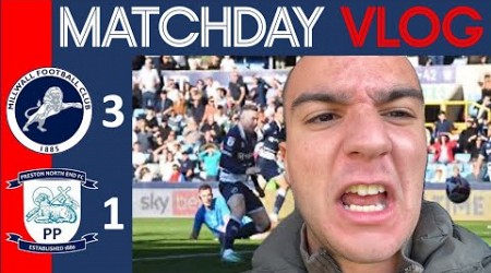 MILLWALL V PRESTON NORTH END VLOG! ( EXCELLENT PERFORMANCE )