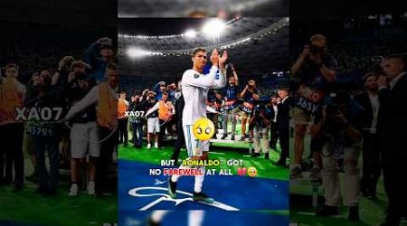 Ronaldo Never Got A Farewell From Realmadrid 