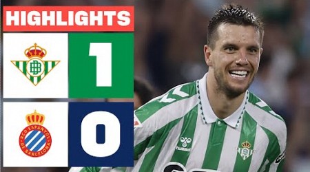 REAL BETIS 1 - 0 RCD ESPANYOL | RESUMEN LALIGA EA SPORTS