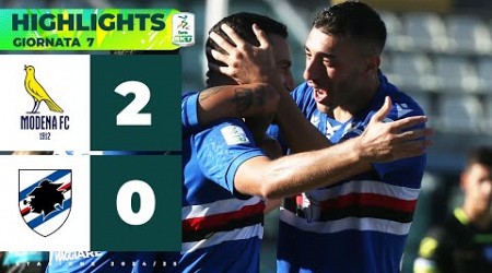 Modena-Sampdoria 1-3 | HIGHLIGHTS Serie BKT | La coppia Coda-Tutino è indomabile