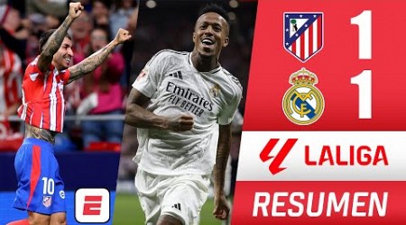 ATLÉTICO DE MADRID se lo empató 1-1 al REAL MADRID agónicamente EN UN PARTIDAZO CALIENTE | La Liga